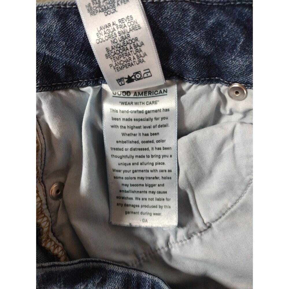 Good American Good Legs Jeans Womens 10/30 Skinny Medium Wash Preppy Casual - Picture 10 of 13